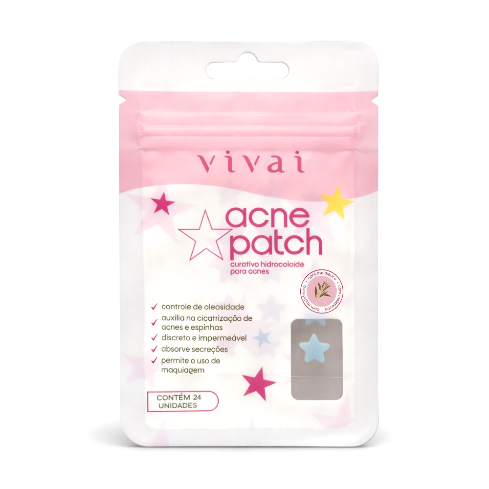 Acne Patch Curativo Hidrocoloide Vivai – Box com 24 Unidades
