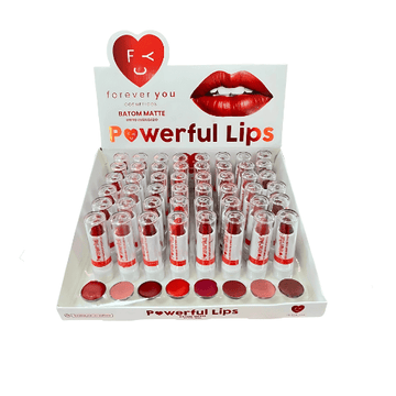 Box c/48 Unidades - Batom Matte Efeito Aveludado Powerful Lips | Forever You (R$ 2,99)