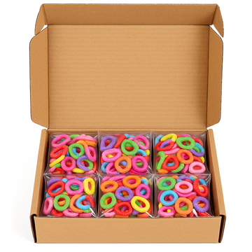 Box C/10 Pacotes - Xuxa M Color BB C/30 Unidades cada - NZA Importados (R$ 2,49)