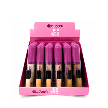 Corretivo Líquido No Stress Discoteen – Box com 24 Unidades