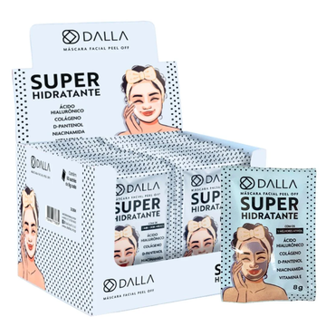 Máscara Facial Peel Off Super Hidratante Dalla – Box com 60 Unidades