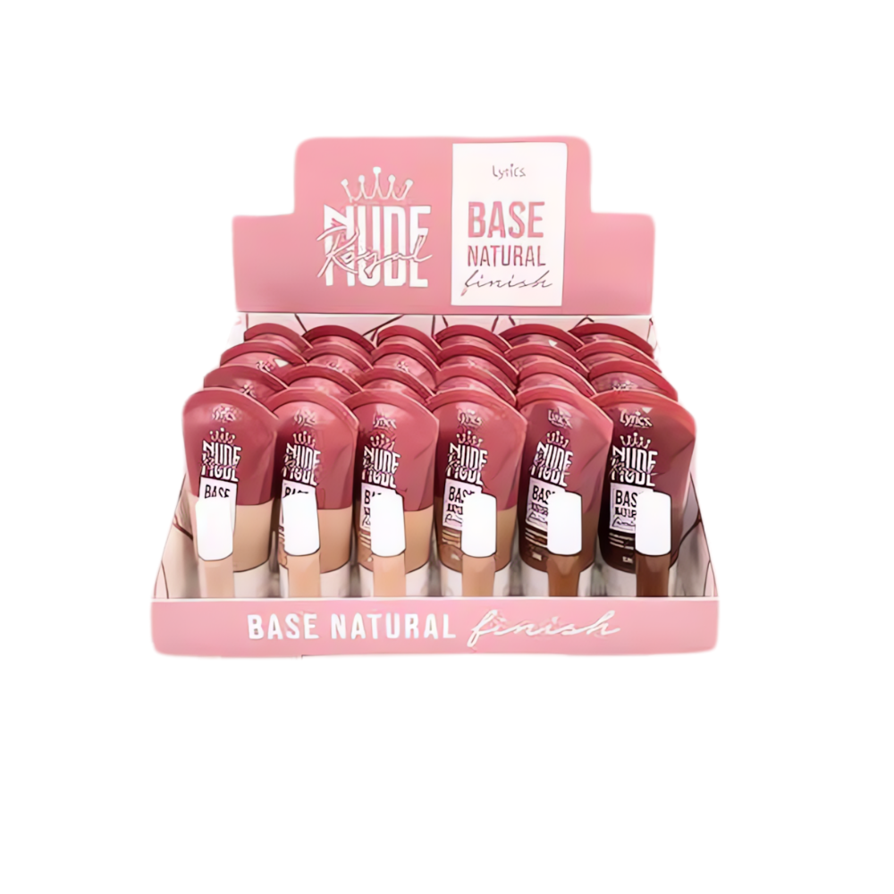 Base Líquida Nude Matte Lyrics – Box com 24 Unidades