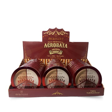 Paleta Multifuncional Acrobata Coleção Abracadabra Mia Make – Box com 24 Unidades