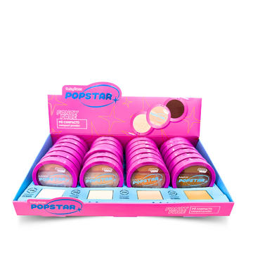 Pó Compacto Fancy Face Popstar Ruby Rose - Box com 24 Unidades