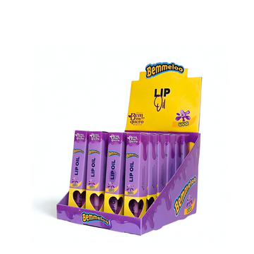 Lip Oil Bemmelo Uva Bem Me Quero – Box com 24 Unidades