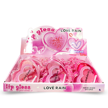 Box Lip Gloss Callicgraphy Love Rain - 12 Unidades