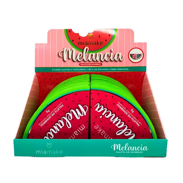 Paleta de Sombras Melancia Mia Make - Box com 18 Unidades