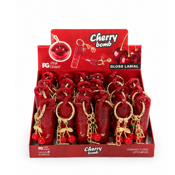 Box Gloss Labial Cherry Bomb Pink Grape - 24 Unidades