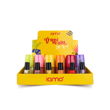 Box c/ 36 Unidades - Lip Oil Tropicool | Iamo (R$ 6,87)