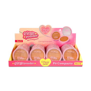 Box C/ 24 Unidades Pó Compacto City Powder City Girls R$: 7,90
