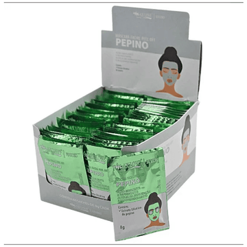Box c/ 60 Unidades - Máscara Facial Peel Off Pepino | Max Love (R$ 1,00)