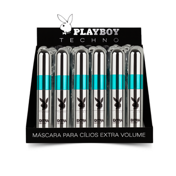 Box C/ 24 Unidades Máscara 2 Em 1 Para Cílios Extra Volume Playboy R$ 9,10