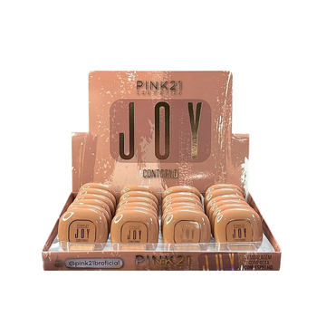 Box Contorno com Espelho Joy Pink21 Cosmeticos - 24 Unidades