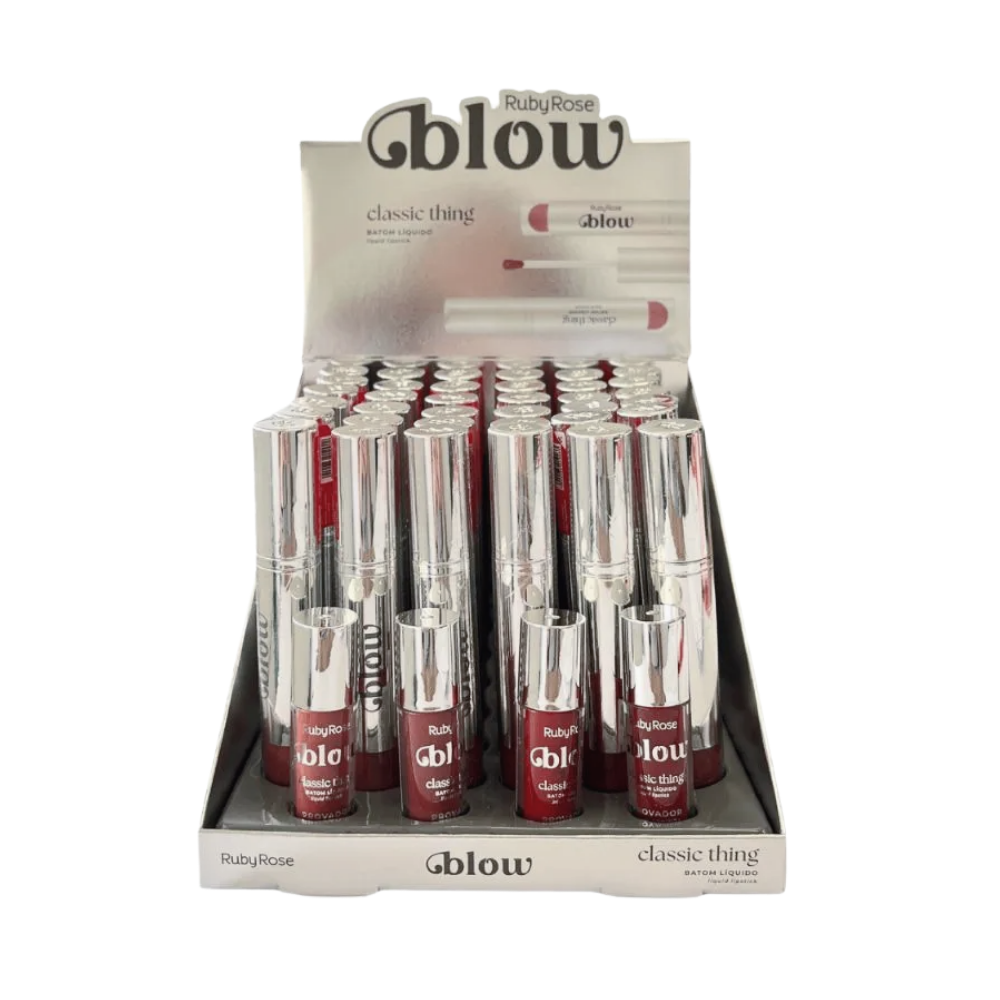 Batom Líquido Classic Thing Blow Ruby Rose - Box com 36 Unidades (G1)