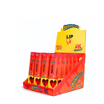 Lip Oil Bemmelo Morango Bem Me Quero – Box com 24 Unidades