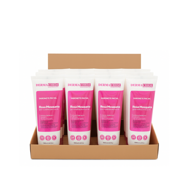 Sabonete Facial Dermachem Rosa Mosqueta Hidratante 100g – Box com 12 Unidades