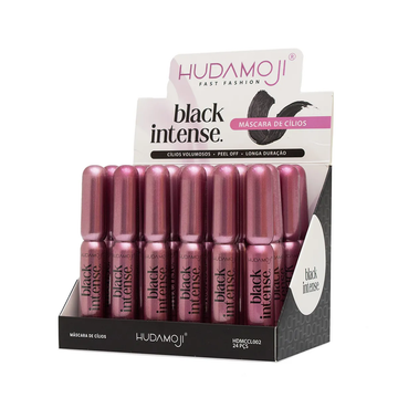 Máscara de Cílios Black Intense Hudamoji – Box com 24 Unidades